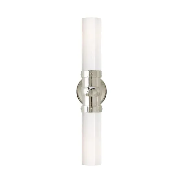 Double Wall Light - Polished Nickel