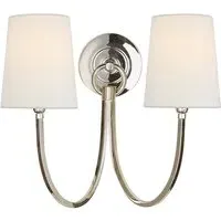 Double Wall Light - Polished Nickel