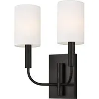 Double Wall Light with Candelabra - Aged Iron