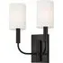 Double Wall Light with Candelabra - Aged Iron