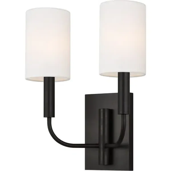 Double Wall Light with Candelabra - Aged Iron image