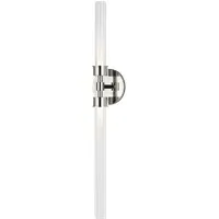 Double Wall Light with LED - Polished Nickel