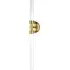 Double Wall Light with Shades - Natural Brass