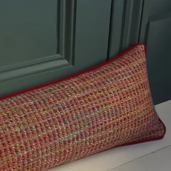 Draught Excluder Cushion - Orange, Wool