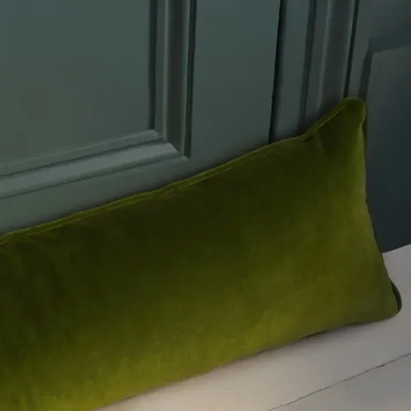 Draught Excluder with Wool Filling - Ivy, Velvet