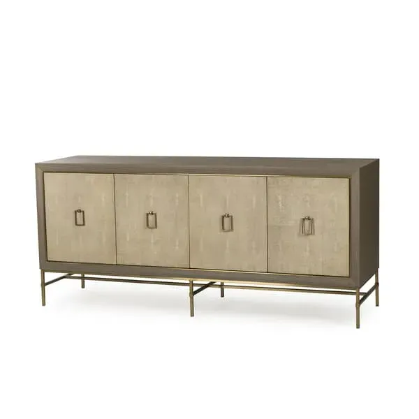 Edith Sideboard with Storage - Latte, Ash Veneer