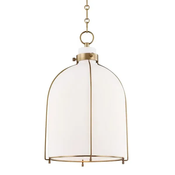 Eldridge Bell Pendant Light - Brass, Glass