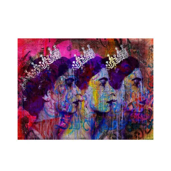 Elizabeth Canvas Wall Art - Multi-Color, Linen