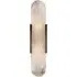 Elongated Wall Light - Bronze, Alabaster