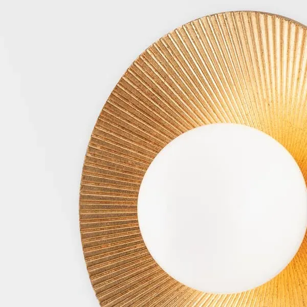 Emerald Wall Light - Gold, Glass
