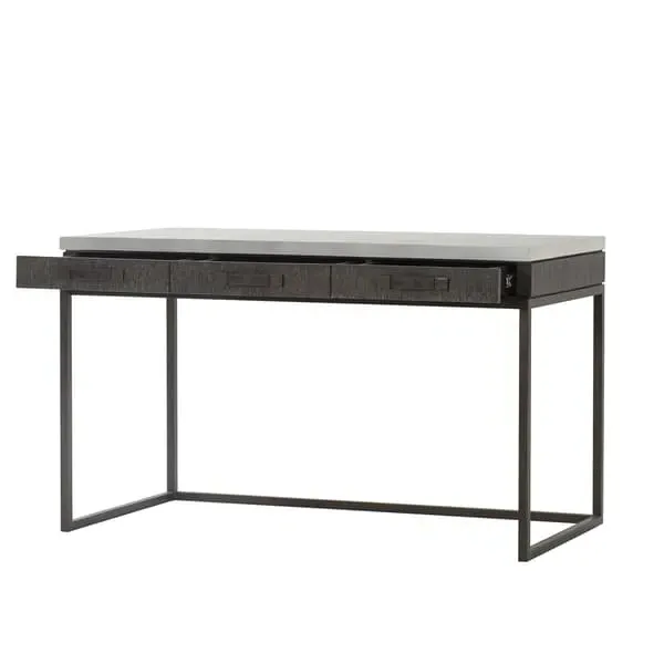 Emerson Desk with Drawers - Dark Oak, Wood