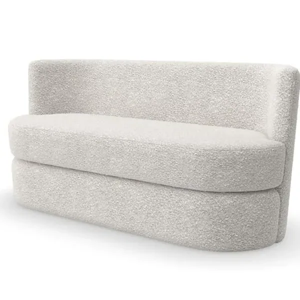 Etta Bench - White, Boucle image