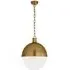 Extra Large Ball Pendant Light - Brass, Glass
