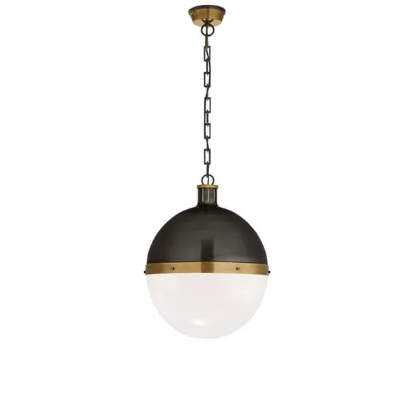 Extra Large Hicks Ball Pendant Light - Bronze, Glass