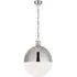 Extra Large Pendant Light - Polished Nickel, Glass