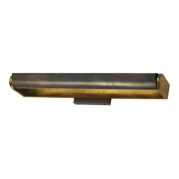 Extra Large Picture Light with Pivoting Shade - Brass, Metal