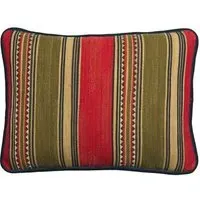 Feather Cushion with Kilim Stripe - Cotton Blend