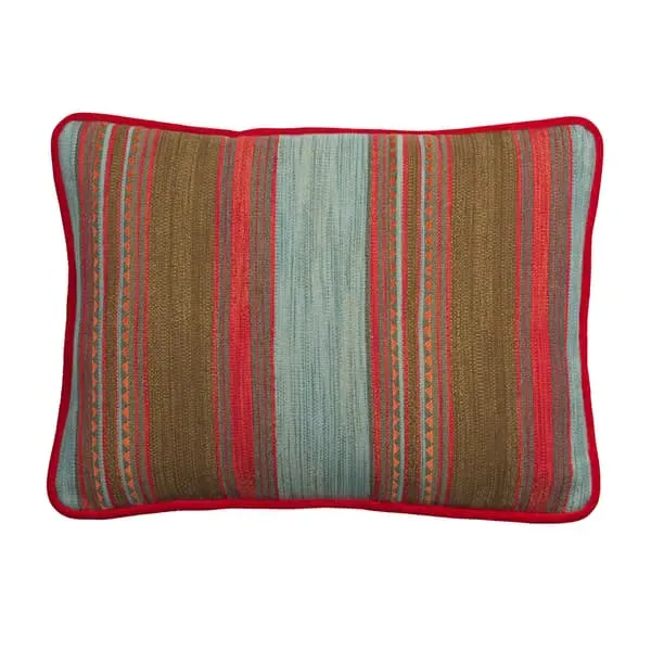 Feather Cushion with Kilim Stripe - Cotton Blend image