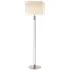 Floor Lamp with Crystal Shade - Nickel, Glass
