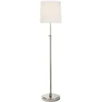 Floor Lamp with Paper Shade - Nickel, Metal