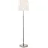 Floor Lamp with Paper Shade - Nickel, Metal
