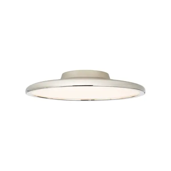 Flush Ceiling Light - Polished Nickel