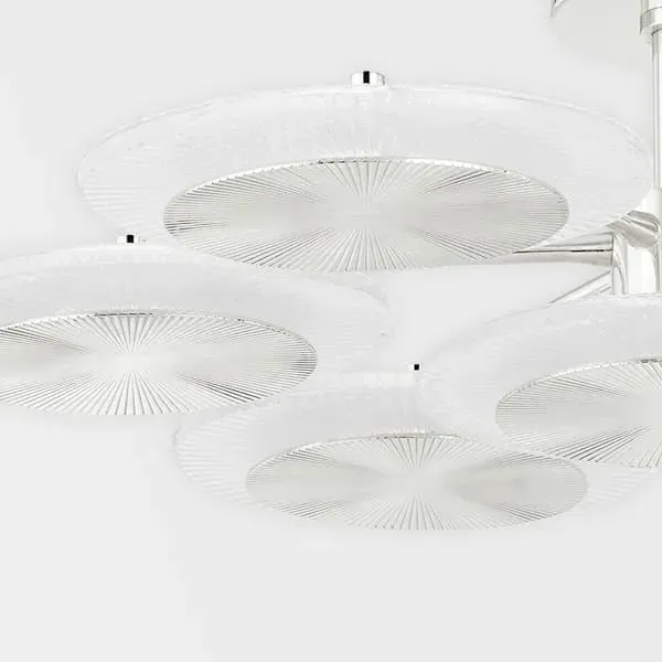 Flush Mount Ceiling Light - Polished Nickel