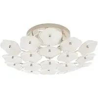 Flush Mount Ceiling Light - Polished Nickel
