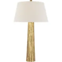 Fluted Table Lamp - Gilded, Iron