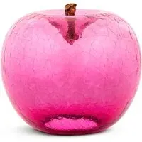 Fruit Sculpture Decorative Piece - Ruby, Crackled