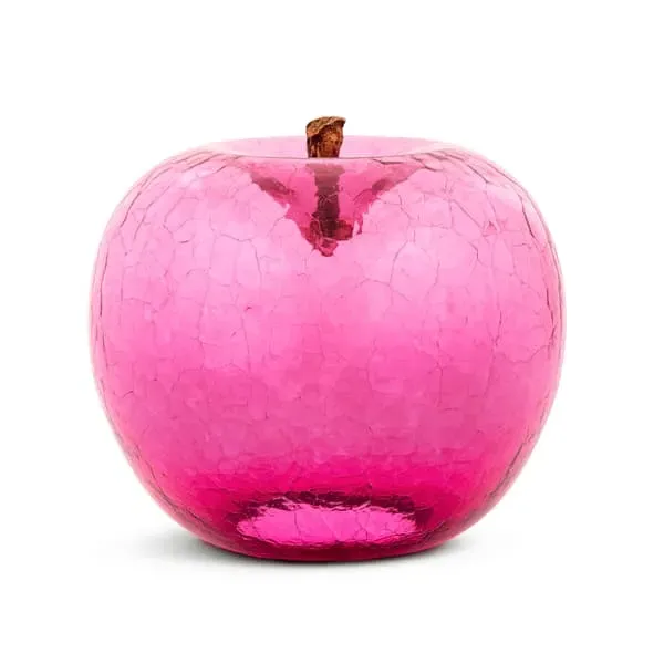 Fruit Sculpture Decorative Piece - Ruby, Crackled image