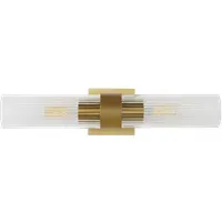 Geneva Wall Light - Burnished Brass, Glass