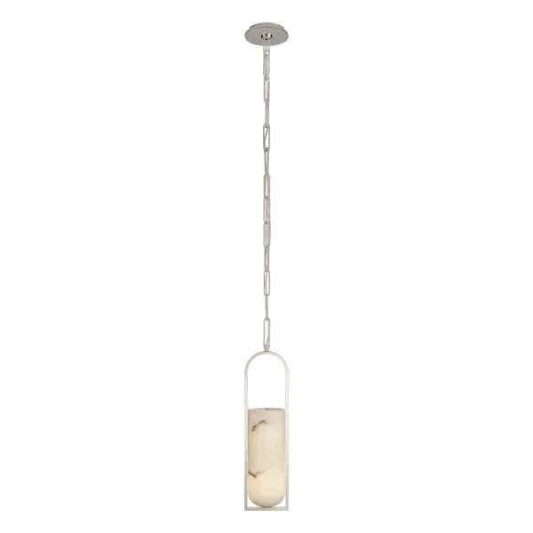 Geometric Pendant Light - Polished Nickel, Metal