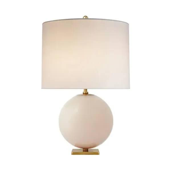 Geometric Table Lamp - Blush, Metal image