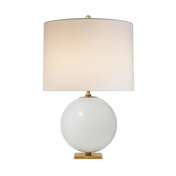 Geometric Table Lamp - Cream, Glass