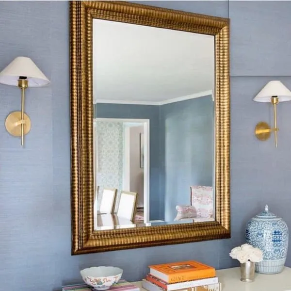 Hackney Wall Light with Empire Shade - Brass, Metal