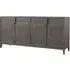 Hampstead Sideboard with Rattan Doors - Smoked Oak, Wood