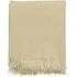 Herringbone Throw - Cream, Pure Wool