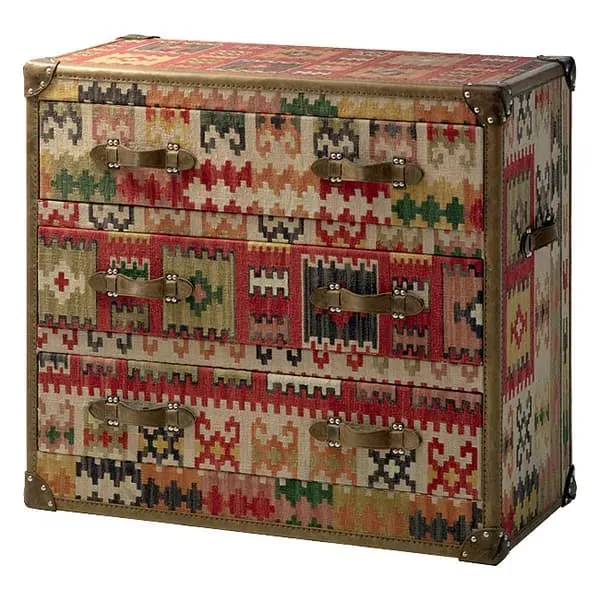 Howard Kilim Chest of Drawers - Multicolor, Wood