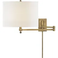 Hudson Wall Light with Swing Arm - Brass, Metal