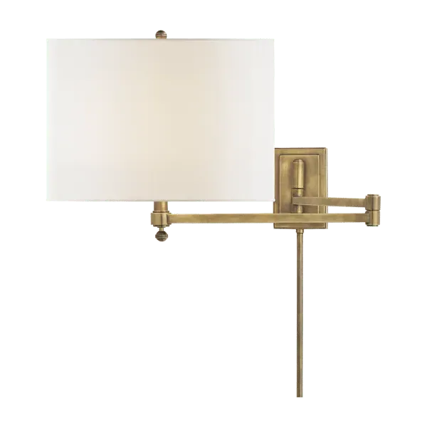 Hudson Wall Light with Swing Arm - Brass, Metal