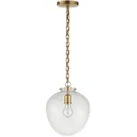 Katie Pendant Light - Antique Brass, Glass