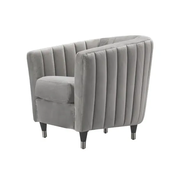 Kingsley Chair - Grey, Velvet image