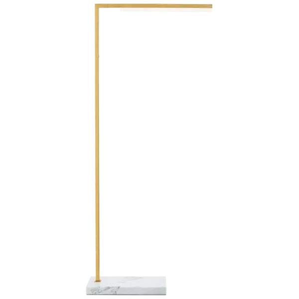 Klee Floor Lamp - Brass, Natural Brass & Marble