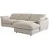 L-Shaped Chaise Sofa Left Hand - Light Neutral, Linen