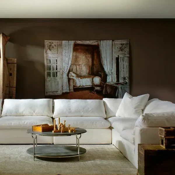 Large Armless Sectional Sofa - Custom Design image