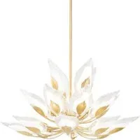 Large Blossom Chandelier - Gold, Glass