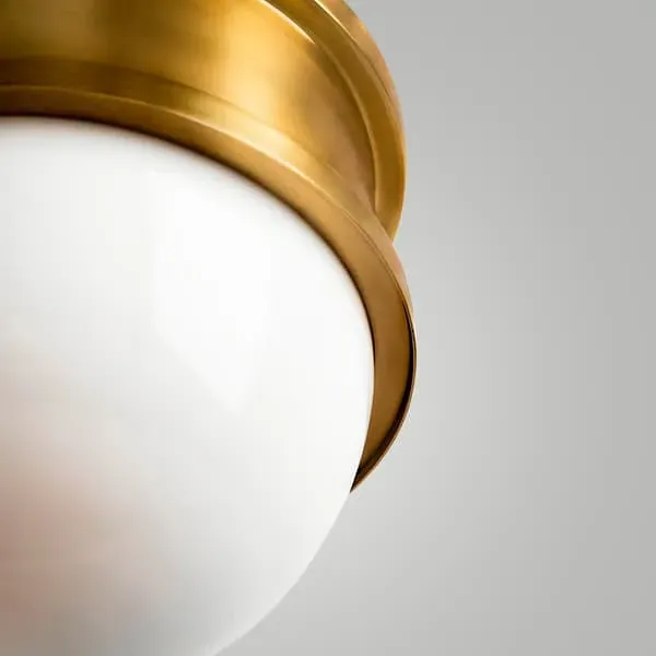Large Broomley Pendant Light - Brass, Metal