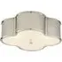 Large Ceiling Light Clover Shape - Nickel, Glass