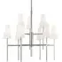 Large Chandelier 9-Light - Polished Nickel